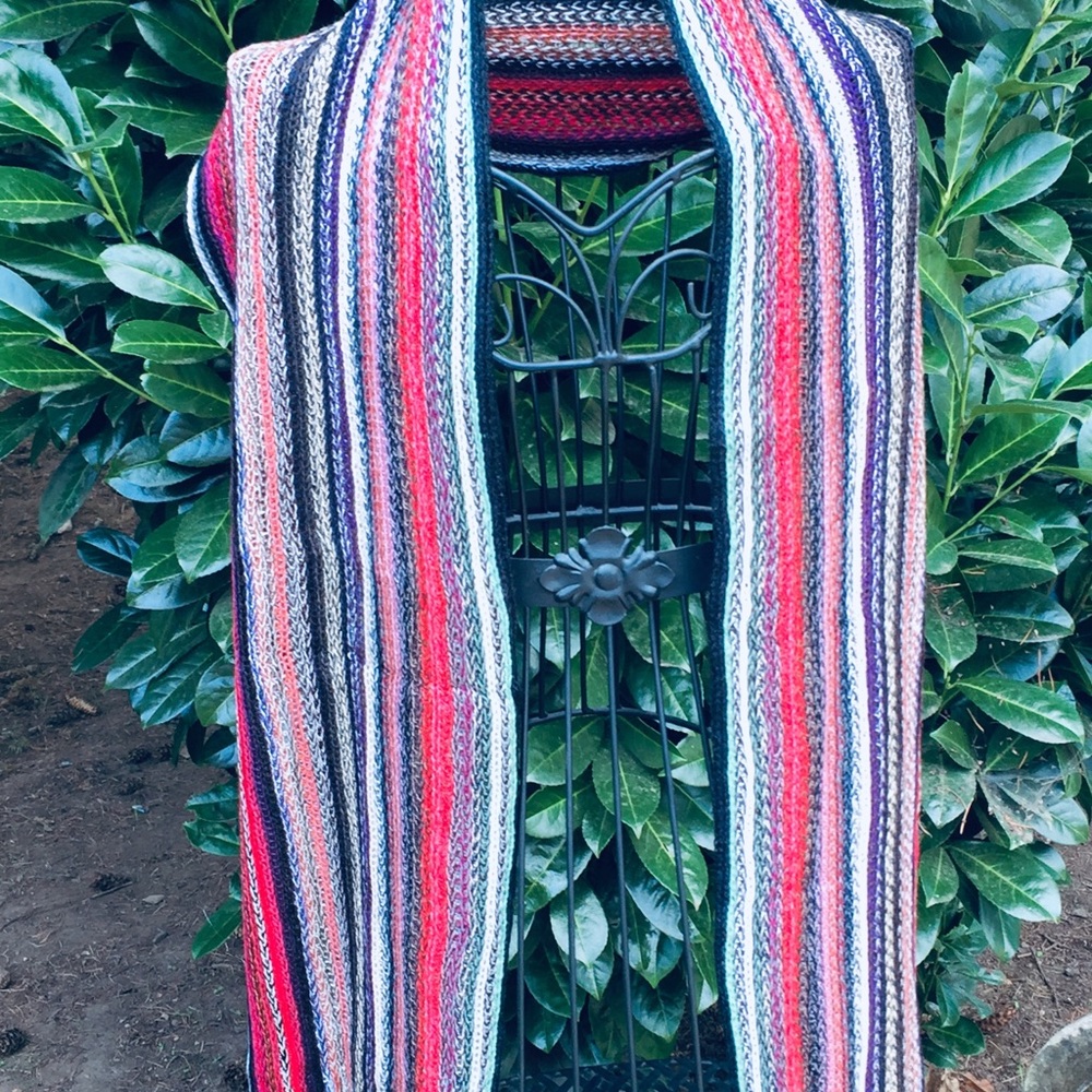 Brand New Neck Scarf, Wrap, Shawl Multi Colored Comfy. Ecuadorean Treasure.